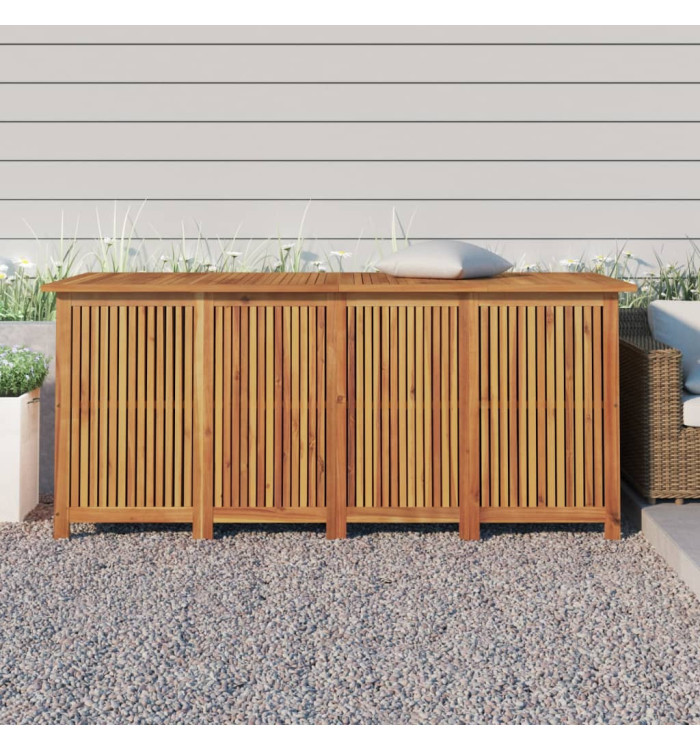 Boîte de rangement de jardin 175x80x75 cm bois massif d'acacia | Mobilier & Déco