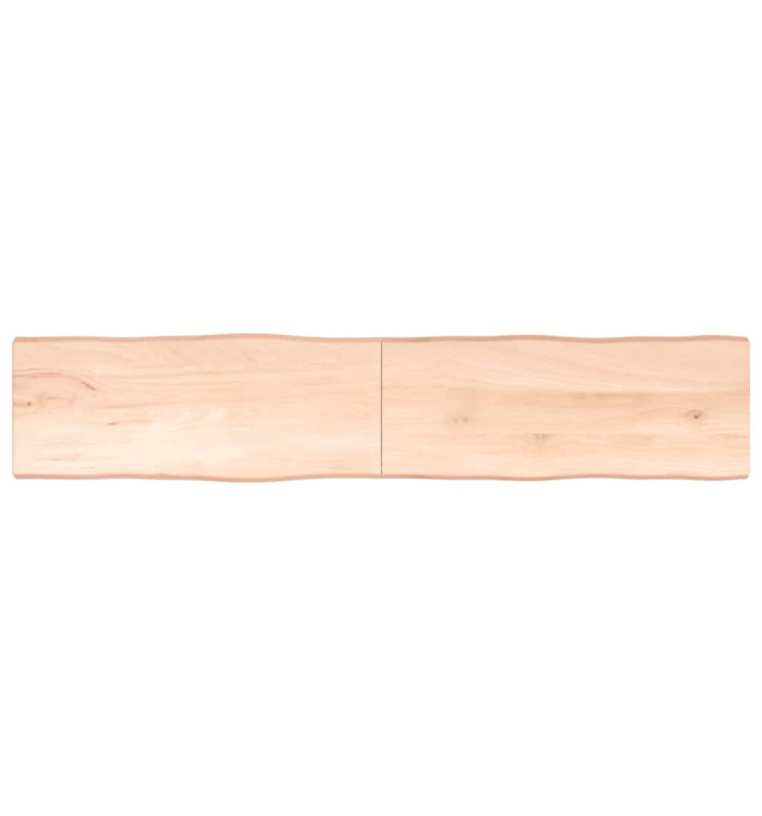 Dessus de table bois massif non traité bordure assortie | Mobilier & Déco
