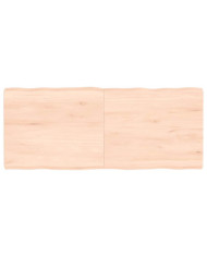 Dessus de table bois massif non traité bordure assortie | Mobilier & Déco