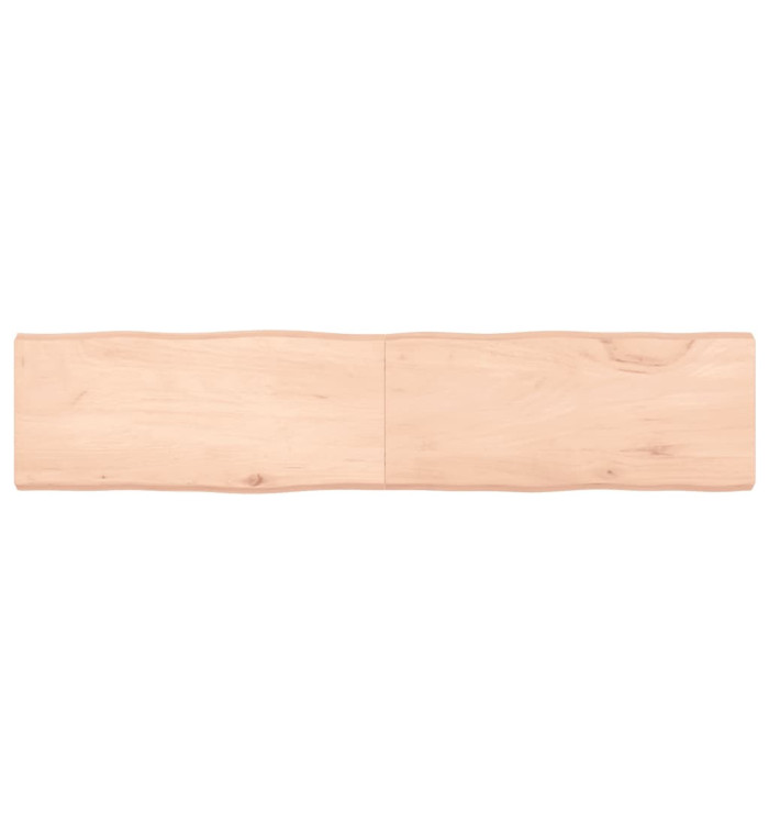 Dessus de table bois massif non traité bordure assortie | Mobilier & Déco