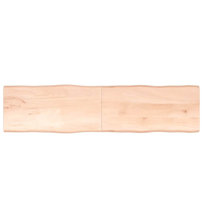 Dessus de table bois massif non traité bordure assortie | Mobilier & Déco