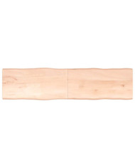 Dessus de table bois massif non traité bordure assortie | Mobilier & Déco