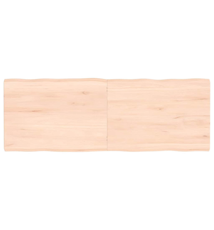Dessus de table bois massif non traité bordure assortie | Mobilier & Déco