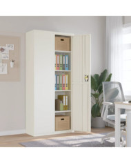 Classeur blanc 90x40x200 cm acier | Mobilier & Déco