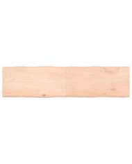 Dessus de table bois massif non traité bordure assortie | Mobilier & Déco