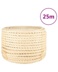 Corde 100 % sisal 20 mm 25 m | Mobilier & Déco