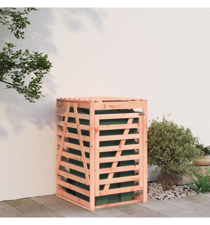 Abri pour poubelle sur roulettes bois massif de douglas | Mobilier & Déco