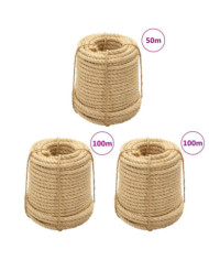 Cordes en sisal 3 pcs 20 mm | Mobilier & Déco