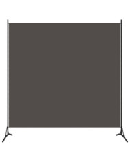 Cloison de séparation anthracite 175x180 cm tissu | Mobilier & Déco