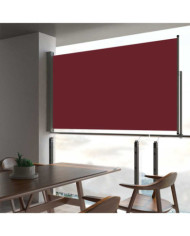 Auvent latéral rétractable de patio 140 x 300 cm Rouge | Mobilier & Déco