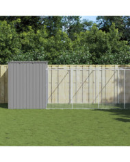 Niche pour chien avec cour gris clair 214x865x181 cm | Mobilier & Déco