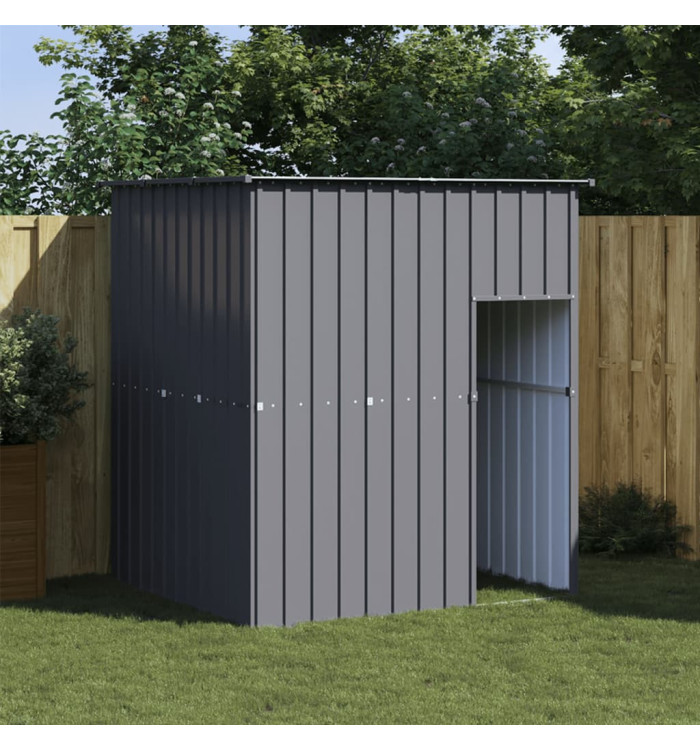 Niche pour chien avec toit anthracite acier galvanisé | Mobilier & Déco
