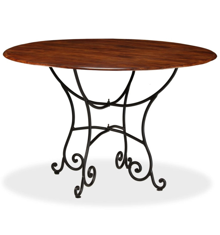 Table de salle à manger Bois acacia avec finition miel 120x76cm | Mobilier & Déco