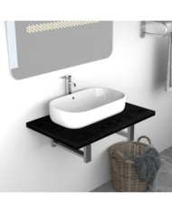 Meuble de salle de bain Noir 60x40x16,3 cm | Mobilier & Déco