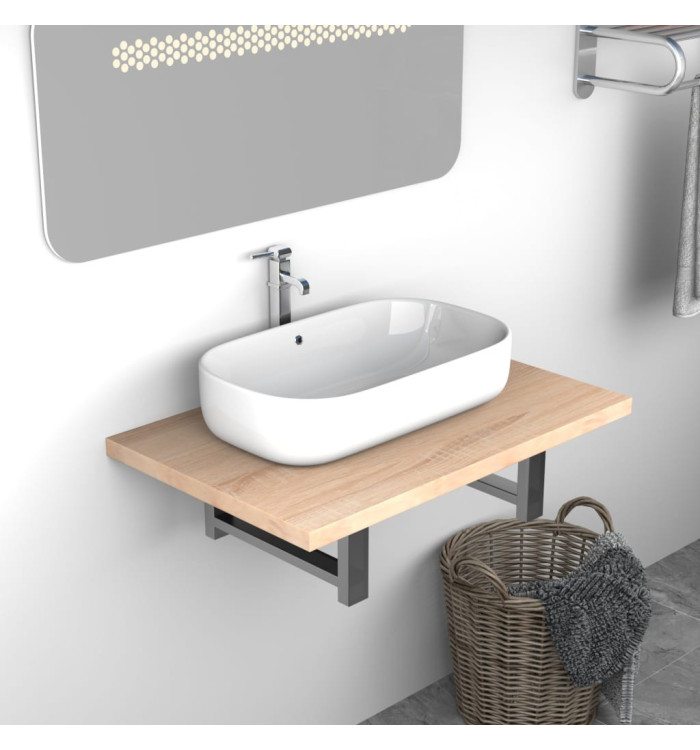 Meuble de salle de bain Chêne 60x40x16,3 cm | Mobilier & Déco