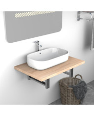 Meuble de salle de bain Chêne 60x40x16,3 cm | Mobilier & Déco