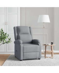 Fauteuil inclinable Gris clair Tissu | Mobilier & Déco