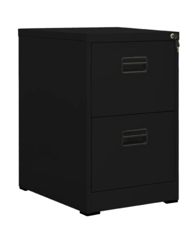 Classeur Noir 46x62x72,5 cm Acier | Mobilier & Déco