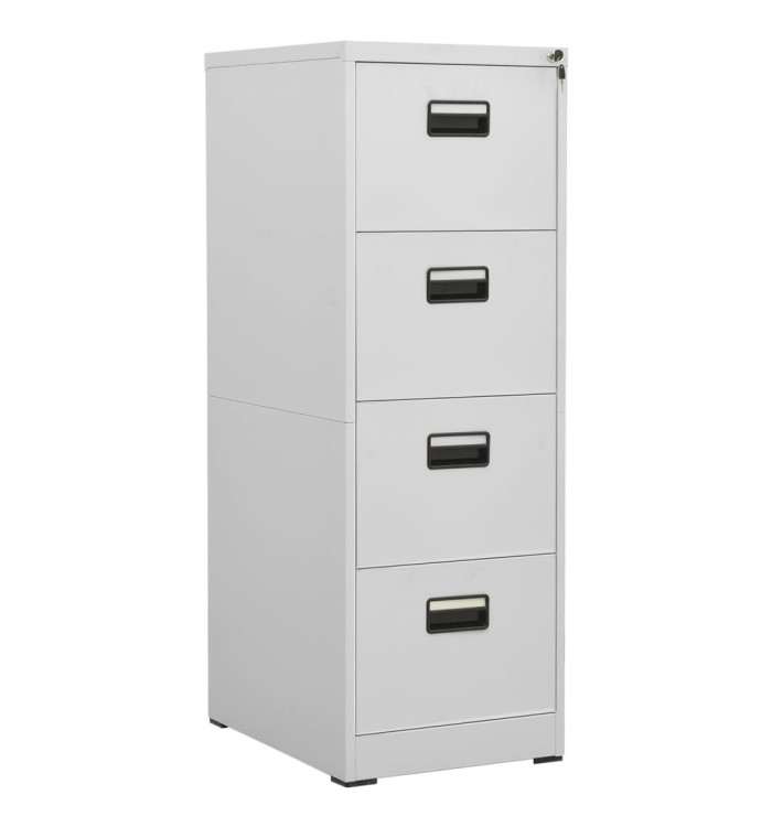 Classeur Gris clair 46x62x133 cm Acier | Mobilier & Déco