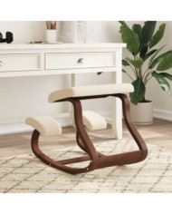 Chaise assis-genoux crème 48x71x51 cm contreplaqué de bouleau | Mobilier & Déco