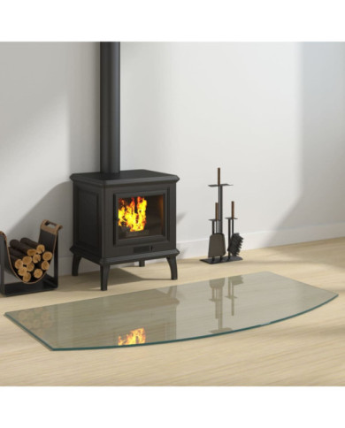 Plaque de verre pour cheminée 120x60 cm | Mobilier & Déco