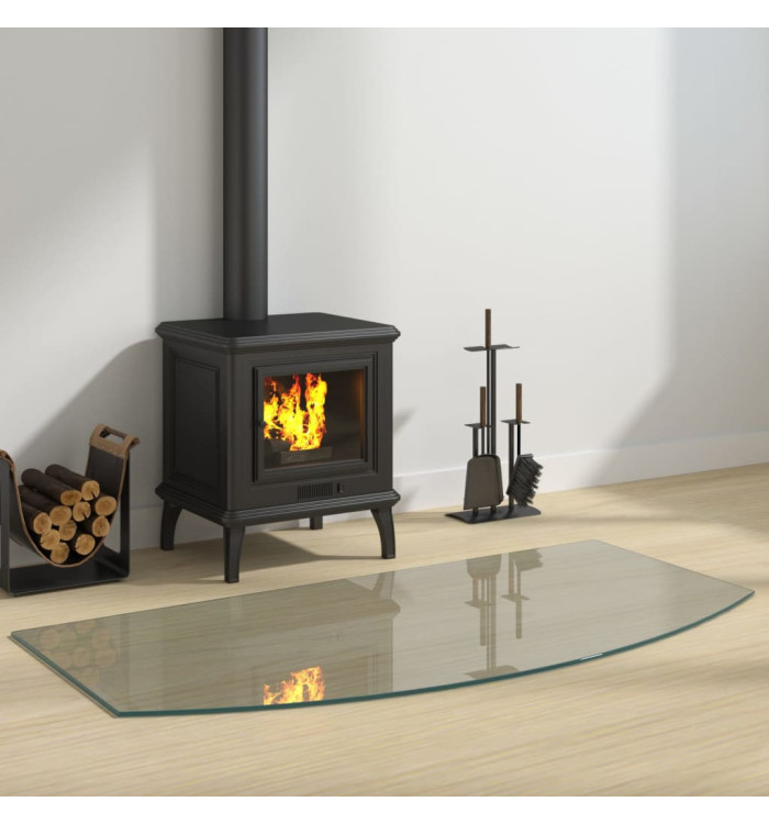 Plaque de verre pour cheminée 120x60 cm | Mobilier & Déco