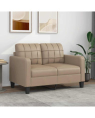 Canapé à 2 places Cappuccino 120 cm Similicuir | Mobilier & Déco