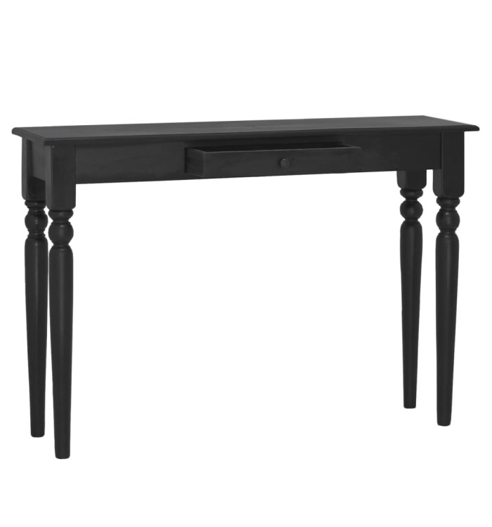 Table console Noir clair 110x30x75 cm Bois d'acajou massif | Mobilier & Déco