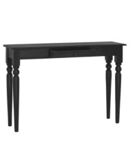 Table console Noir clair 110x30x75 cm Bois d'acajou massif | Mobilier & Déco