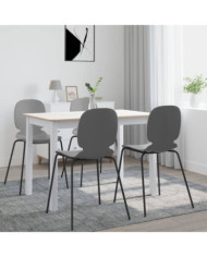 Table à manger Blanc et marron 114x71x75 cm Bois d'hévéa massif | Mobilier & Déco
