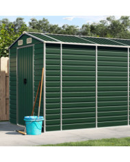 Abri de jardin vert 191x895x198 cm acier galvanisé | Mobilier & Déco