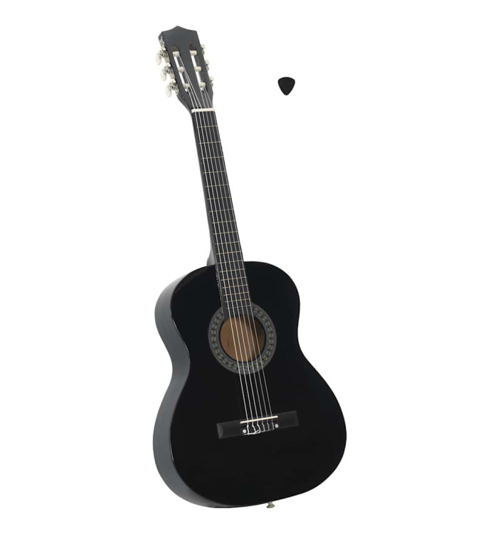 Guitare classique de débutants et enfants Noir 3/4 36" | Mobilier & Déco