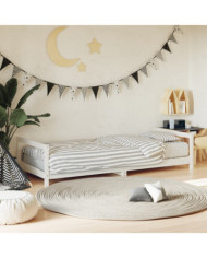 Cadre de lit pour enfants blanc 90x200 cm bois de pin massif | Mobilier & Déco