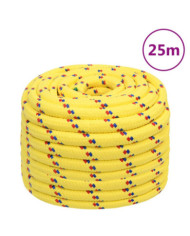 Corde de bateau Jaune 20 mm 25 m Polypropylène | Mobilier & Déco