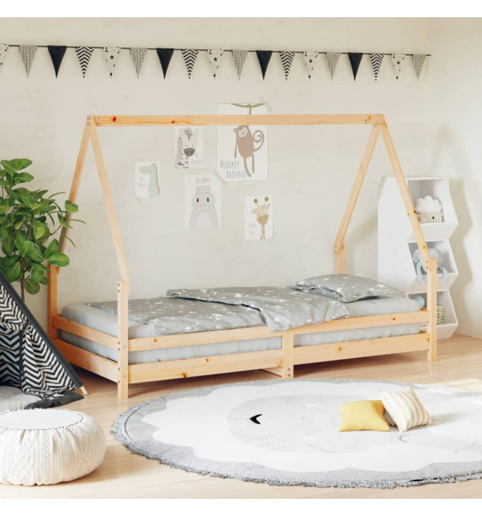 Cadre de lit pour enfant 90x190 cm Bois de pin massif | Mobilier & Déco