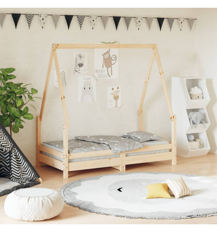 Cadre de lit pour enfant 70x140 cm bois de pin massif | Mobilier & Déco