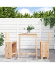 Ensemble de bar de jardin 3 pcs bois de pin massif | Mobilier & Déco