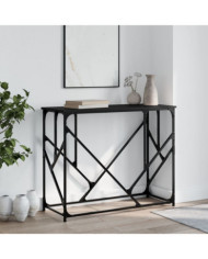 Table console noir 100x40x80 cm bois d'ingénierie | Mobilier & Déco