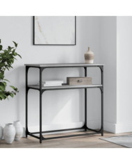 Table console sonoma gris 75x35,5x75 cm bois d'ingénierie | Mobilier & Déco