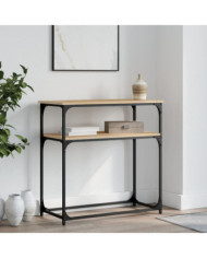 Table console chêne sonoma 75x35,5x75 cm bois d'ingénierie | Mobilier & Déco