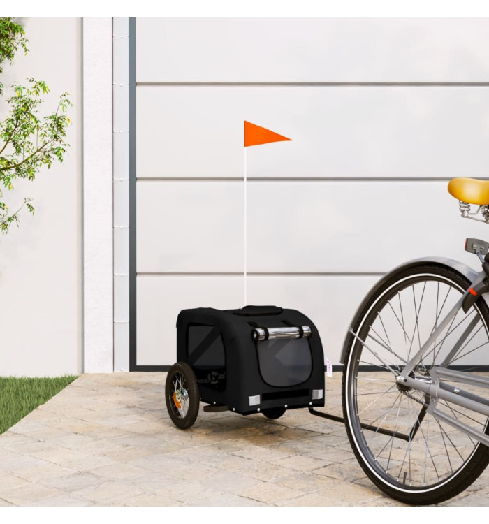 Remorque de vélo pour animaux de compagnie noir | Mobilier & Déco