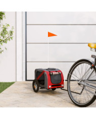 Remorque de vélo pour animaux de compagnie rouge et gris | Mobilier & Déco