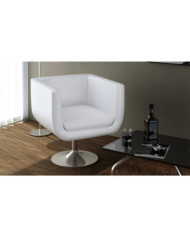 Tabouret de bar Blanc Similicuir | Mobilier & Déco