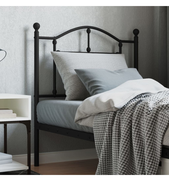 Tête de lit métal noir 80 cm | Mobilier & Déco