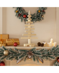 Arbre de Noël en bois pour décoration 60 cm bois massif de pin | Mobilier & Déco