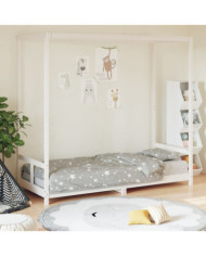 Cadre de lit pour enfants blanc 80x200 cm bois de pin massif | Mobilier & Déco