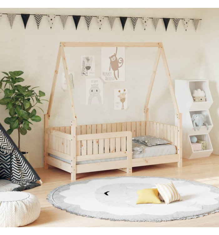 Cadre de lit pour enfant 70x140 cm bois de pin massif | Mobilier & Déco