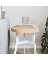 Dessus de table rond Ø30x3 cm bois de pin massif | Mobilier & Déco