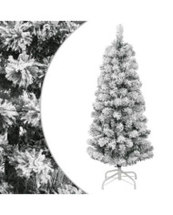 Sapin de Noël artificiel à charnières avec neige floquée 120 cm | Mobilier & Déco