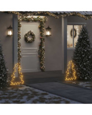 Décoration lumineuse arbre de Noël avec piquets 80 LED 60 cm | Mobilier & Déco